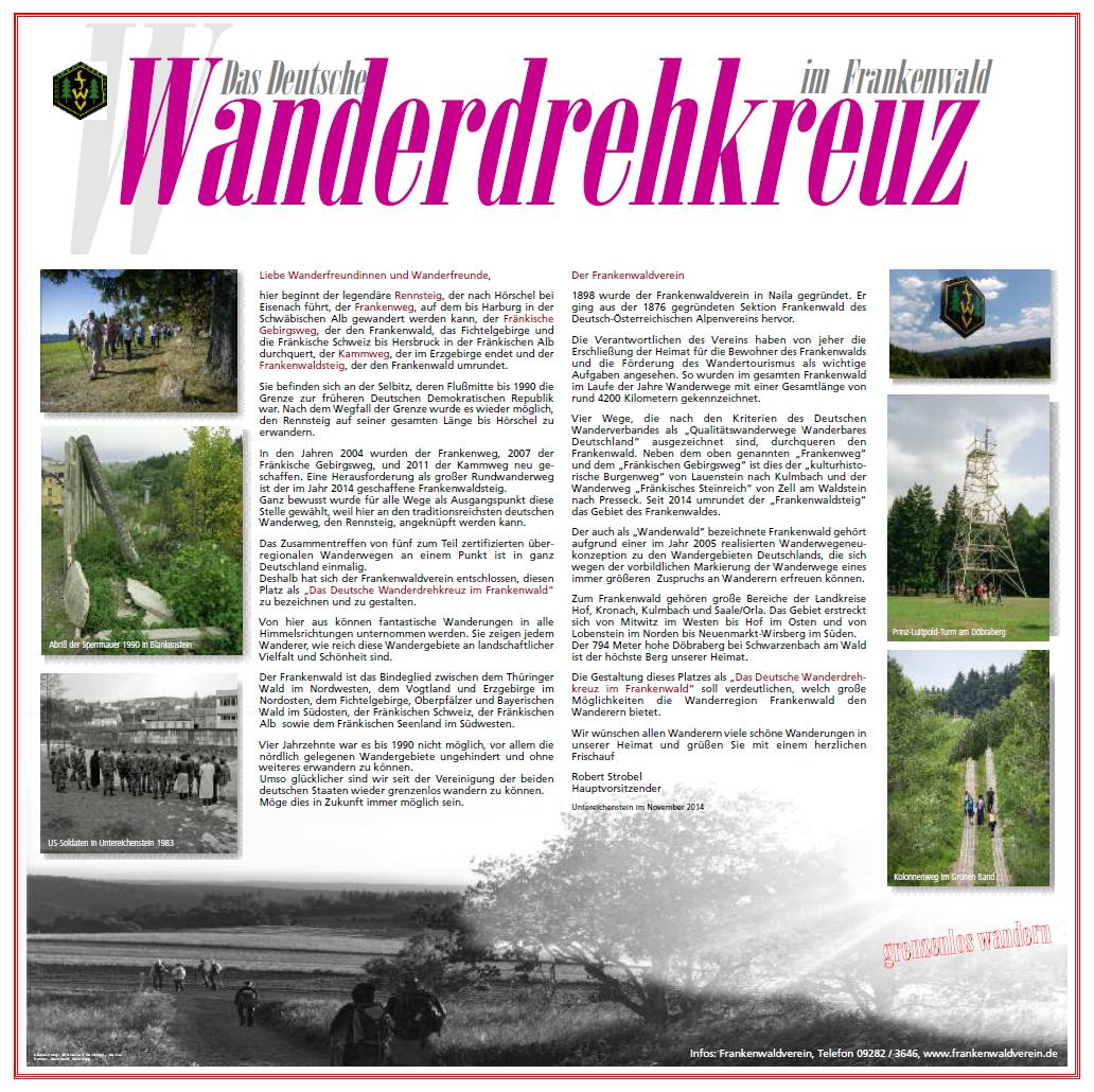 Wanderdrehkreuz Frankenwald