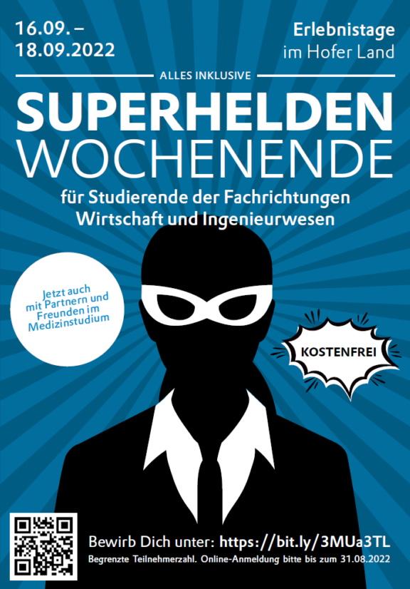 Superhelden Wochenende für Studierende der Fachrichtungen Wirtschaft und Ingenieurwesen