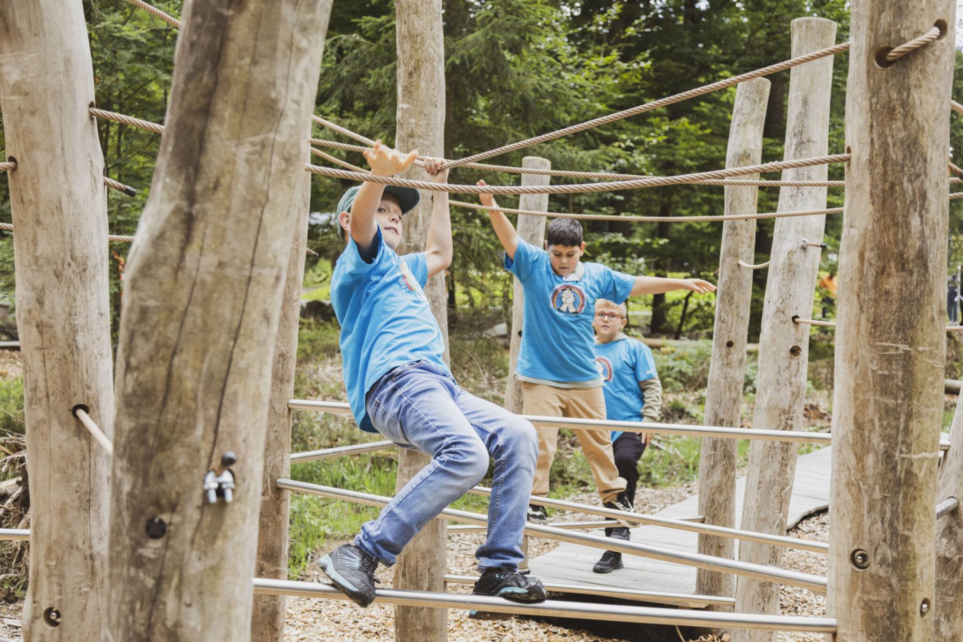 Bau eines generationenübergreifenden pädagogischen Bewegungspfades als Natur-Abenteuer-Spielplatz als Teil des Mountainbike-Basecamps auf dem Großen Kornberg; bestehend aus vier Bewegungspfaden, die auf die Bedürfnisse verschiedener Altersgruppen speziell angelegt sind: Kleinkinder, Kinder, Familien und Senioren