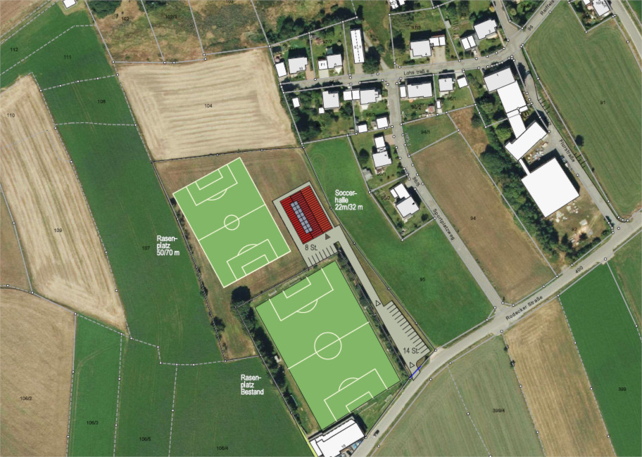 Bau einer multifunktionalen Sporthalle mit Soccerfeld (Kunstrasen) für primär Fußball (aber auch Gymnastik, Karate, Badminton, Dart). Ziel ist die Förderung des Ehrenamts, Sportangebote für Kinder, Jugendliche, Erwachsene und Senioren.